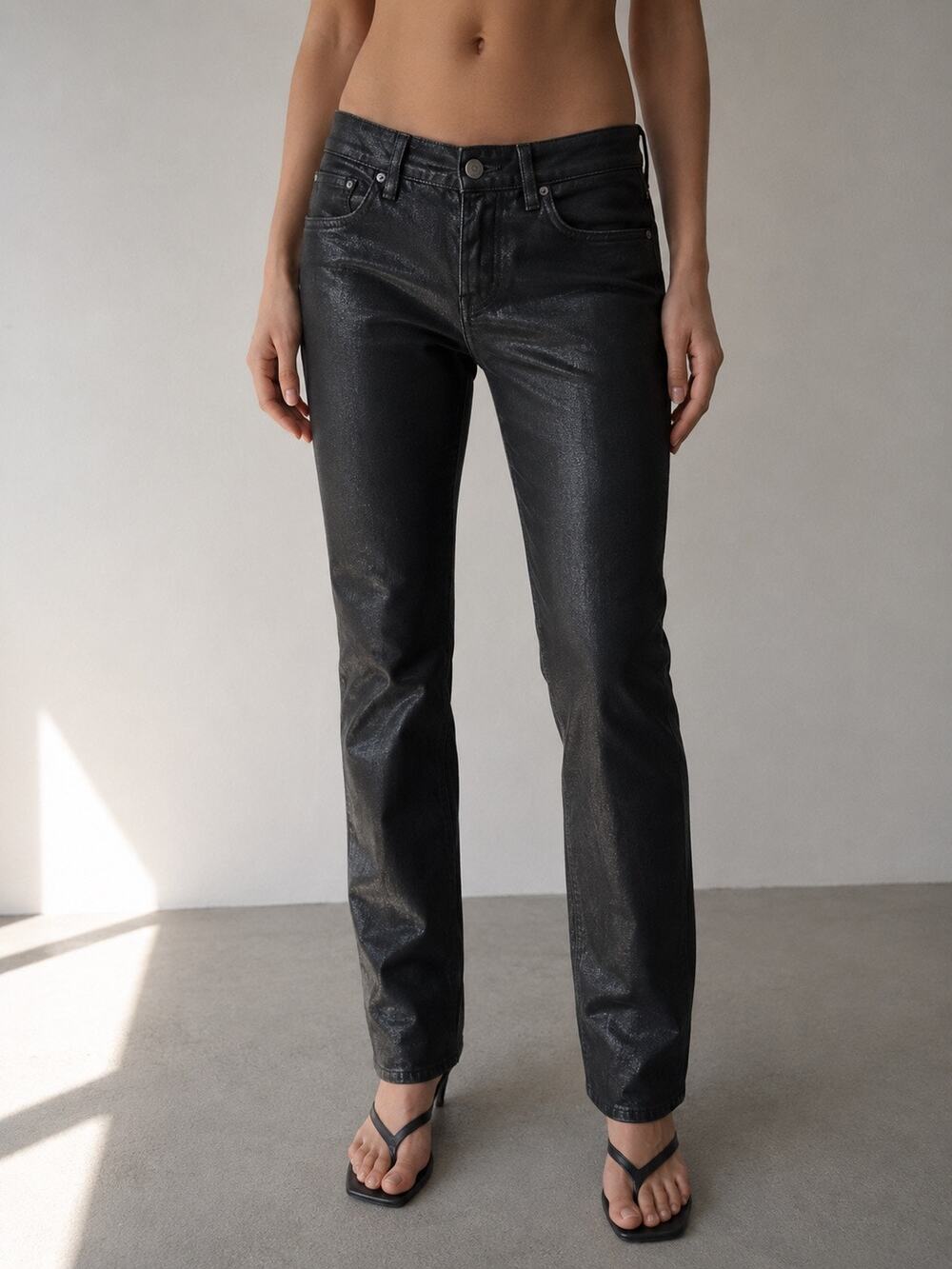 Ralph Lauren Purple Label Shilah Coated Jeans